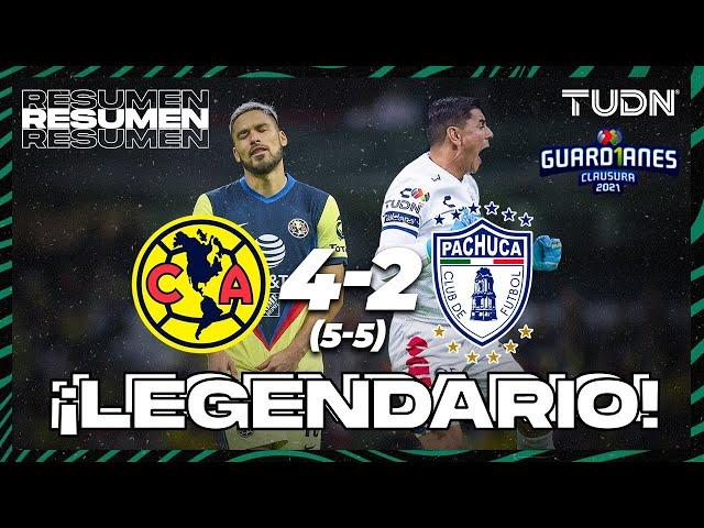 Resumen y goles | América 4(5)-(5)2 Pachuca | Torneo Guard1anes 2021 BBVA MX - 4tos Vuelta | TUDN