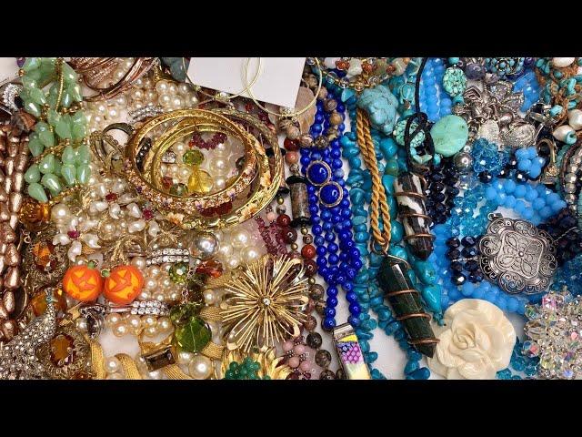 One of my best bags yet! Shop Goodwill jewelry haul to resell on eBay