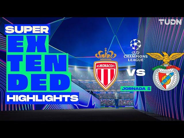 SUPER EXTENDED HIGHLIGHTS | Monaco vs Benfica | UEFA Champions League 24/25 | TUDN