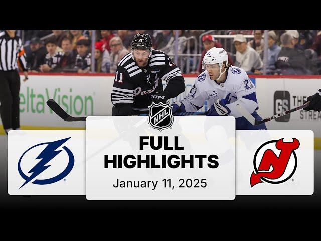 NHL Highlights | Lightning vs. Devils - January 11, 2025