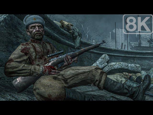 Stalingrad 1942 (Red Army 62nd Rifle Division) Call of Duty World at War - Part 4 - 8K