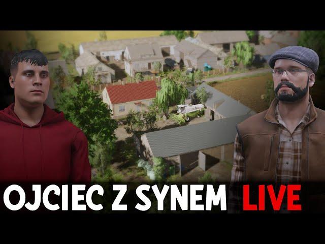 LIVE - Ojciec z Synem - opowieści i wyjaśnienia | !dedyk - serwery do FS25