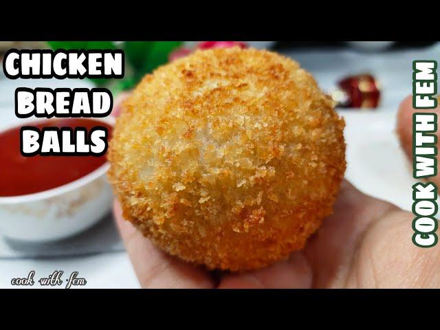 Chicken Bread Balls | Chicken Mayo Balls | Easy Snack Recipe | Chicken Recipes By Cook With Fem