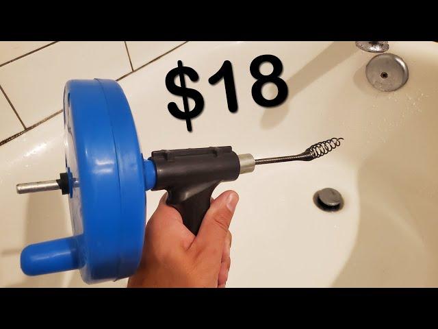 How to Unclog a Bathtub Drain Using a Snake (Drum Auger)