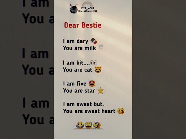 Dear bestie  | Instagram trending reels | #trending #reels #shorts #whatsapp #status