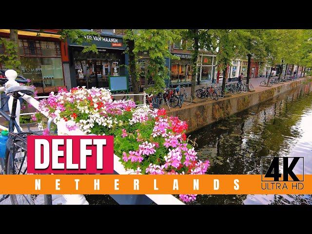 Delft, Netherlands 4K UHD Holland - Walking Tour 2023