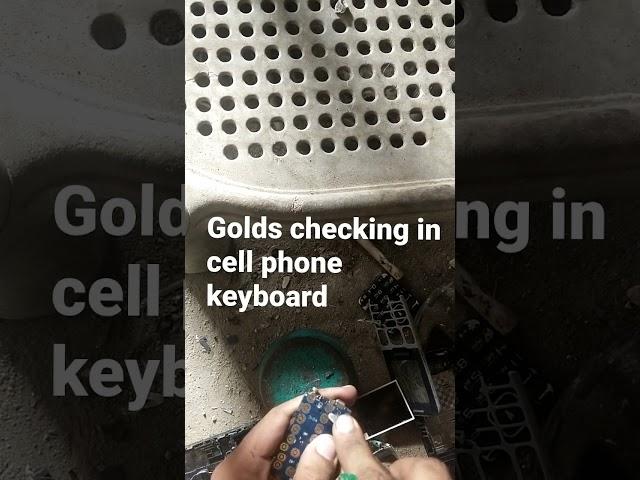 Golds checking in cell phone keyboard