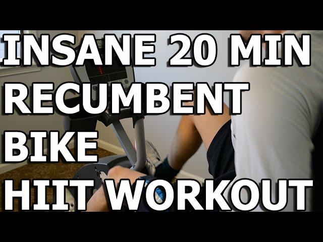 HIIT Workout - Insane 20 minute Recumbent Bike Workout