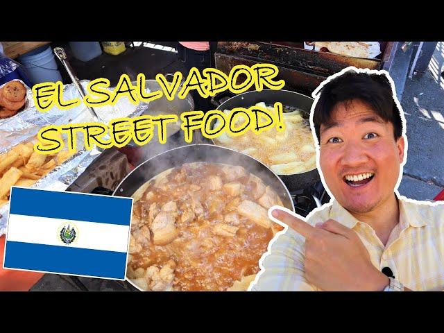 Trying SALVADORAN FOOD for the First Time! | El Salvador Street Food