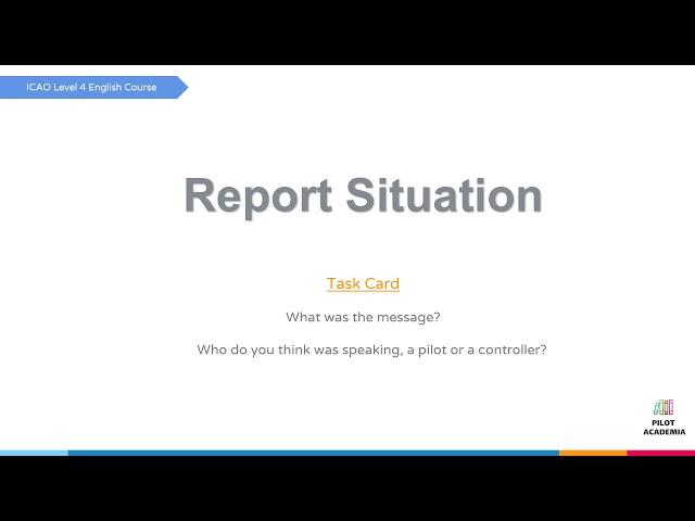 Non-Routine Exercises-1 (What is message, Who is speaking) - ICAO Level 4 English Course