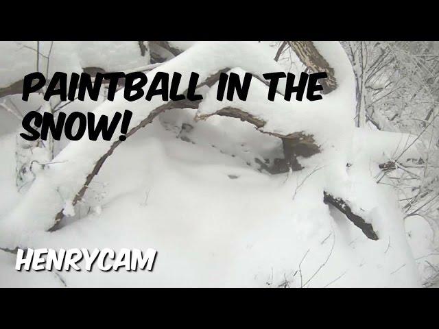 Paintball in DEEP Snow at Trails of Doom, SO MUCH FUN! You gotta try Woodsball in Winter!