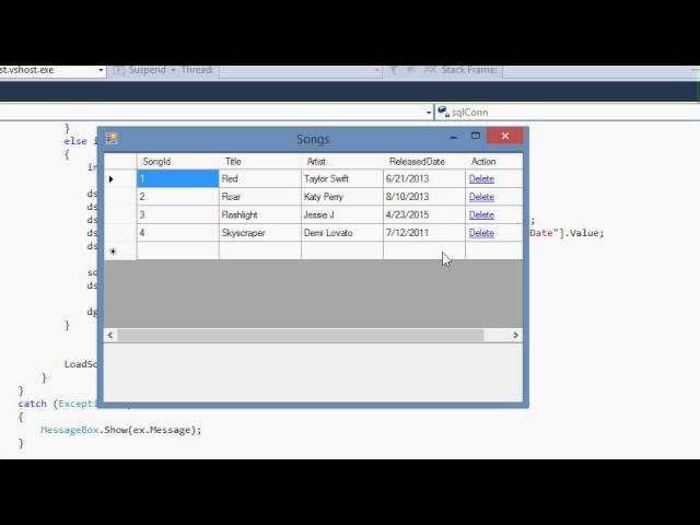 DataGridView C# Update Database With DataSet and SqlDataAdapter - Working Code