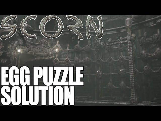 Scorn - Egg Sliding Puzzle Solution Walkthrough Step by Step