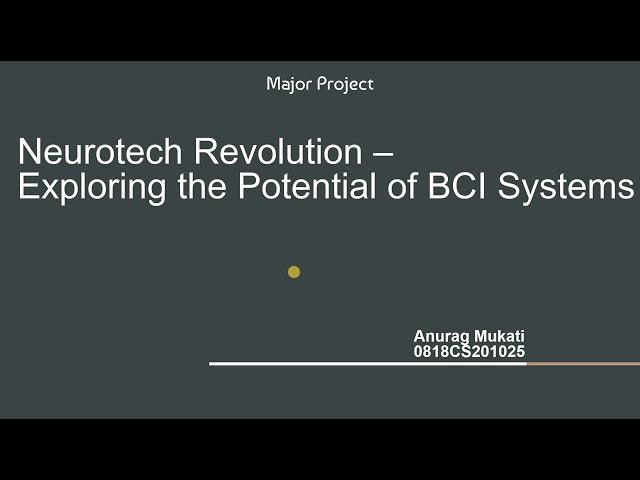 Neurotech Revolution: Exploring the Potential of BCI Systems