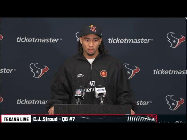 "Now it’s something to learn from. We grateful win or lose" - CJ Stroud after Texans loss to Vikings