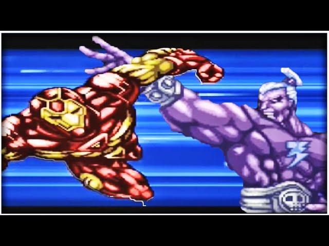 Marvel Super Heroes War of the Gems - All Bosses (Snes)