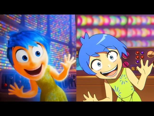 Inside Out 2 Original vs Anime (Inside Out Animation)