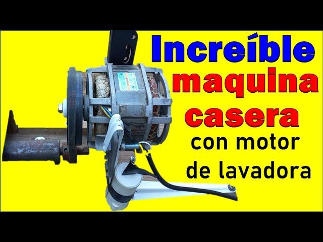 Genial idea con motor de lavaropa - cortes especiales.