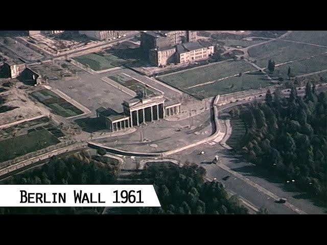 Berlin Wall in 1961 (rare footage restored with artificial intelligence)