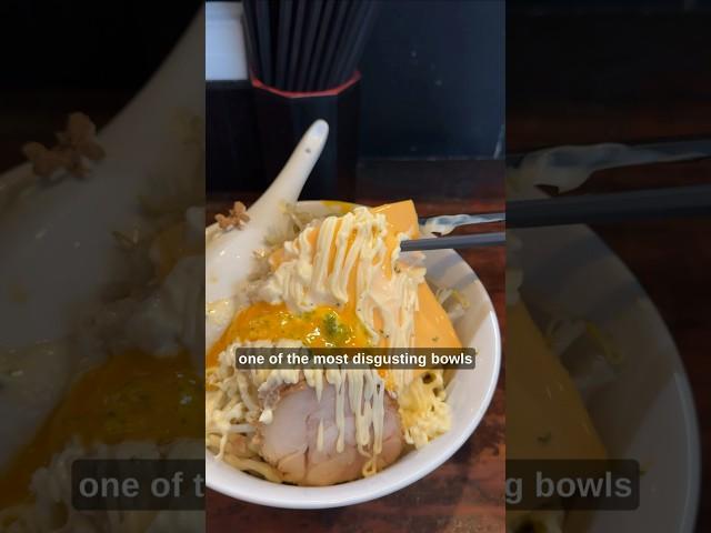 The most digustingly delicious bowl of ramen in Japan