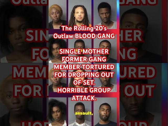 ROLLING 20’s OUTLAW BLOOD GANG|MOM Joins Gang Child And MOM Become Victims DP#crime#coke#mafiagang