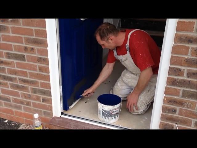 How to paint a plastic front door