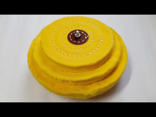 DIY Crafts Cotton Polishing Buffing Wheel_Yellow