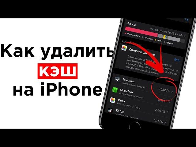 Как очистить кэш и память на iPhone