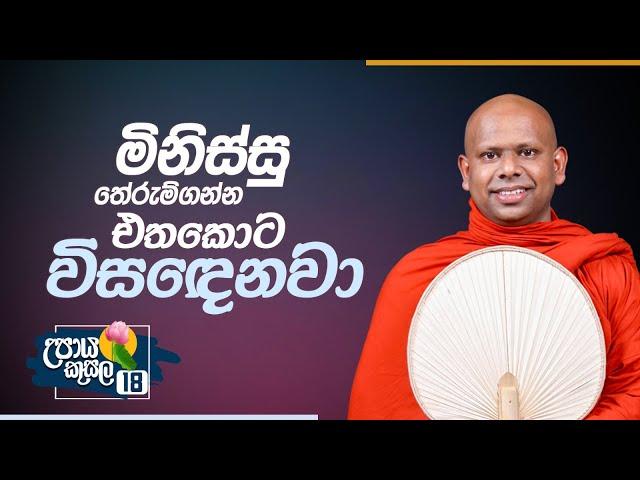 18. මිනිස්සු තේරුම්ගන්න එතකොට විසඳෙනවා.. | උපාය කුසල | Venerable Welimada Saddaseela Thero