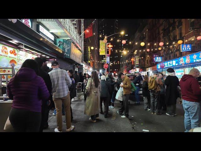 Walking NYC Chinatown on Saturday Night