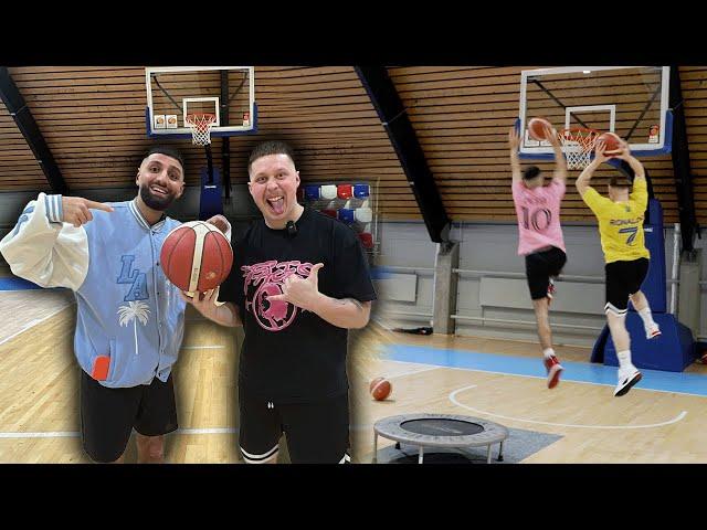 BASKETBALL MATCH in REAL LIFE | Jordan & Semih