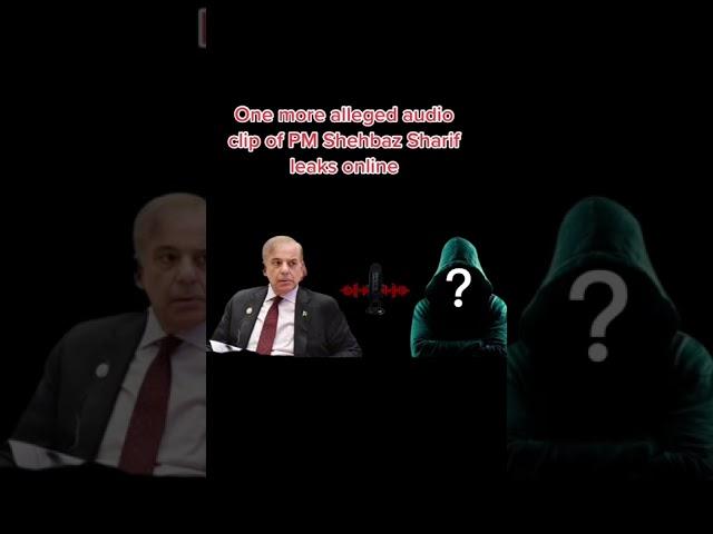 #hacker #audio #new #leak #arshadsharif One more alleged audio clip of PM ShehbazSharif leaks online