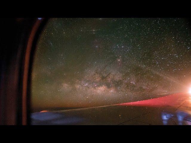 A Timelapse of the Milky Way Galaxy from 40,000 feet