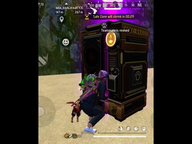 Free Fire Ranked Gameplay Hard Situation  || (Mere_Baad_Kisko_sataoge) || #shorts #freefire