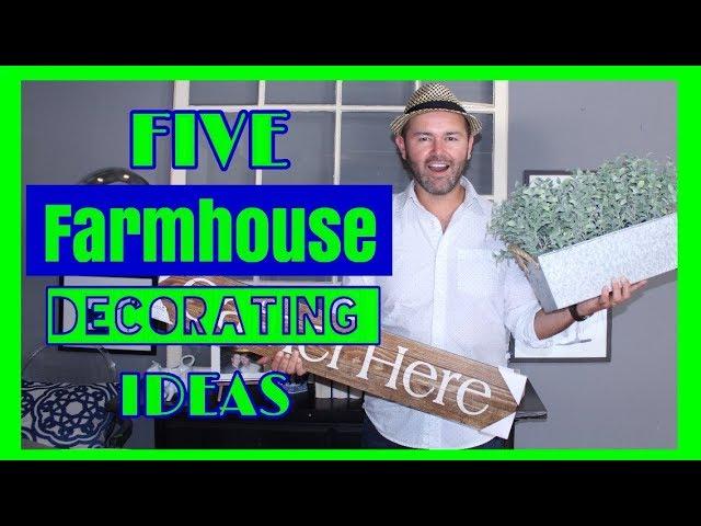 FARMHOUSE DECORATING IDEAS  On A Budget  / HOME INTERIOR DESIGN HACKS ( 2018 )