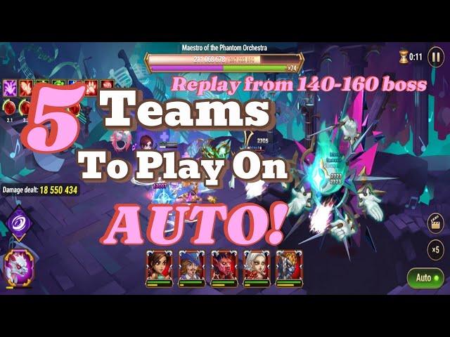 5 Best AUTO Teams for  Maestro The Phantom Orchestra  Hero Wars Dominion Era