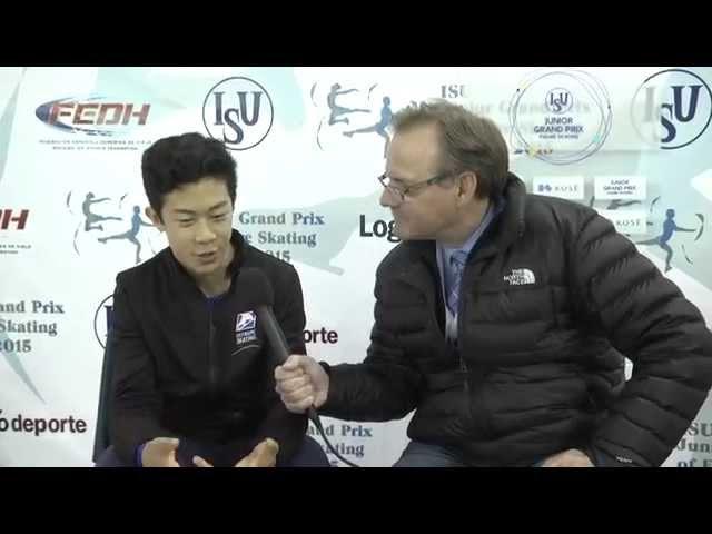 2015 ISU Junior Grand Prix Logroño - Nathan Chen Interview