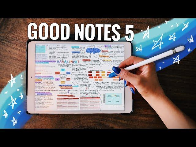 GOODNOTES 5 TUTORIAL (für Einsteiger) - iPad für die Uni nutzen (Lernblätter) // JustSayEleanor