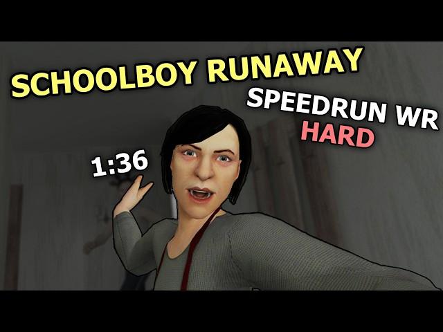 SchoolBoy Runaway SPEEDRUN - (1:36) - Glitchless - Ending 3/8 - HARD