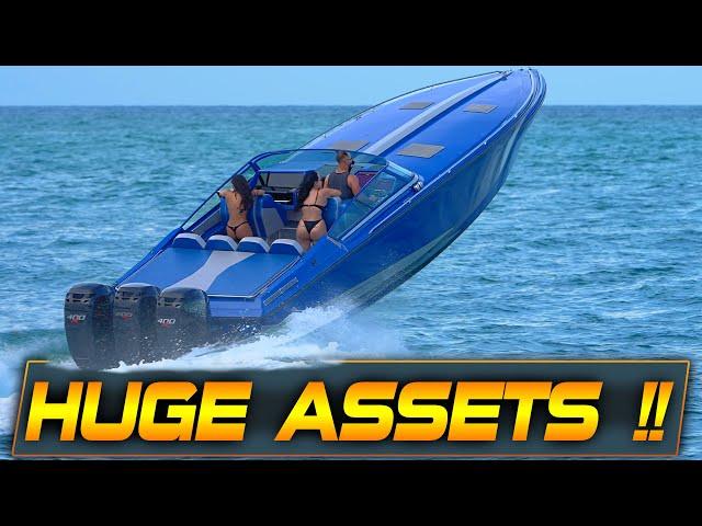 HUGE OUTBOARDS BOUNCING AROUND !! HAULOVER INLET BOATS | BOAT ZONE