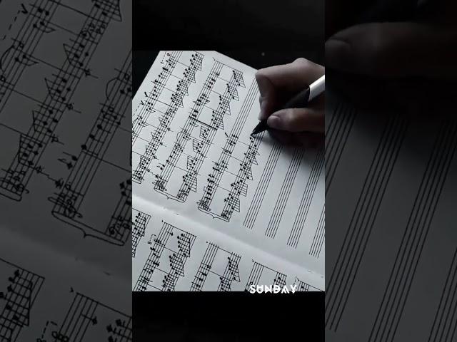 The art of score notes  #pianoscore #notes #pianomusic #sheetmusic #handwriting #handwritten #piano