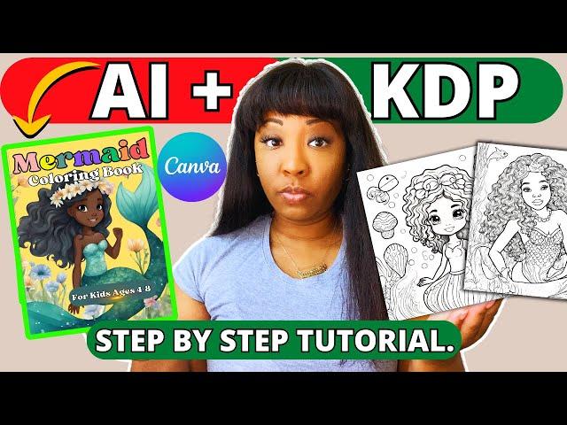 Create a Kids KDP COLORING BOOK to sell using CANVA AI (Step by Step Tutorial.)