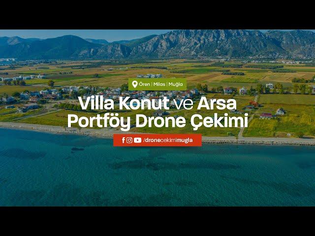 Milas Ören Sahilinde Arsa ve Villa Konut Drone Çekimi - Gayrimenkul Portföy Çekimleri