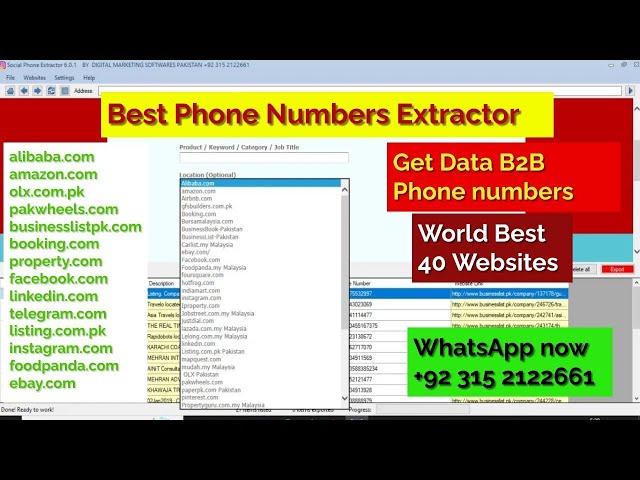 Best Phone Number Extractor | Phone Number Scraper | 40 Websites | Business to Business Phone Number
