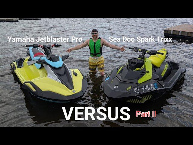 NEW 2025 Yamaha Jetblaster Pro VS Sea Doo Spark Trixx HEAD TO HEAD. Part 2.
