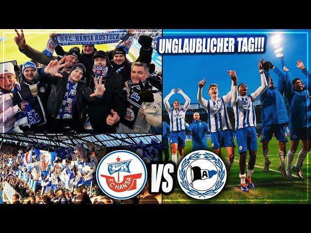 IM OSTSEESTADION SIND WIR DIE MACHT! Hansa Rostock - Arminia Bielefeld Stadion Vlog