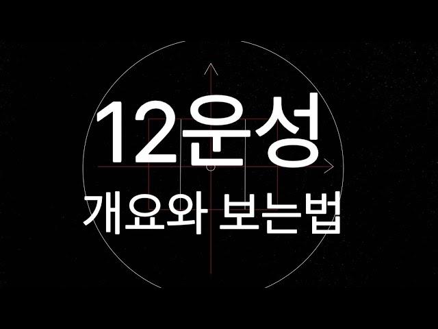 12운성 보는법과 간단개요