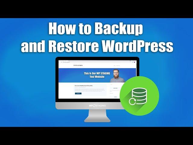 How to Backup and Restore WordPress Websites - WP STAGING - PRO