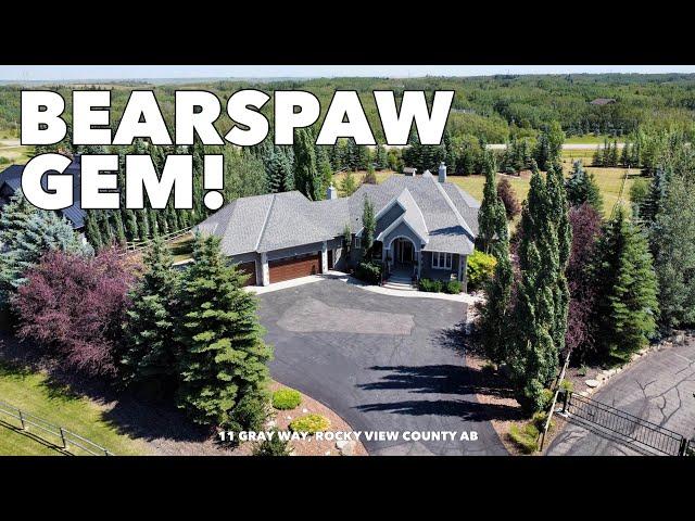 Pristine Bearspaw Acreage with a Pond!