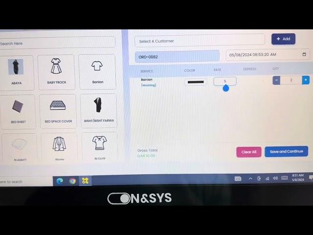 Bizpoz Laundry Solution, POS software